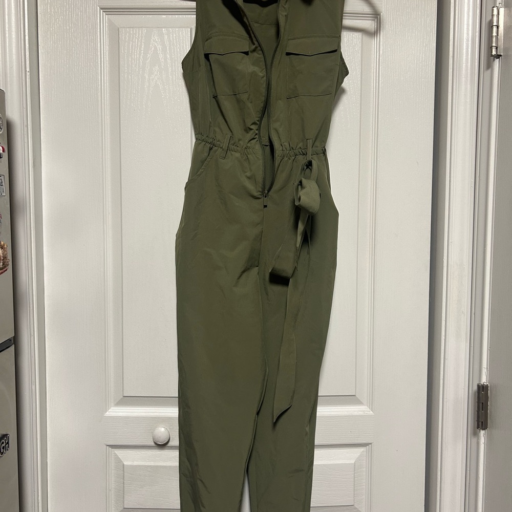 Derek Heart Olive Green Jumpsuit